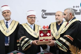 ألبوم صور :تخريج طلبة الكلية الإسلامية في الظاهرية - فوج بيت المقدس-. 