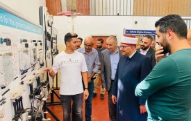 البكري يتفقد دار الأيتام الإسلامية الصناعية ومؤسسة إحياء التراث " ميثاق " في العيزرية.
