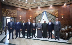 *الإمام الأكبر يستقبل رئيس الوزراء الفلسطيني ويؤكد رفض الأزهر لمطامع الصهاينة بفرض التقسيم الزماني والمكاني للحرم القدسي الشريف*