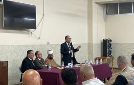 وزير الأوقاف يلتقي بمرشدي " بعثة الحج الفلسطينية " 