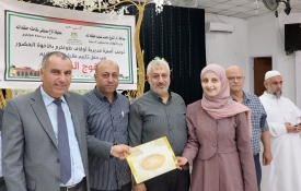 وكيل وزارة الأوقاف يكرم " 270 "  من حفظة القرآن الكريم " فوج القدس " 