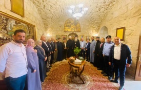 وزير الأوقاف يزور كنيسة المهد ومسجد عمر تأكيداً على التعايش الإسلامي المسيحي في بيت لحم 