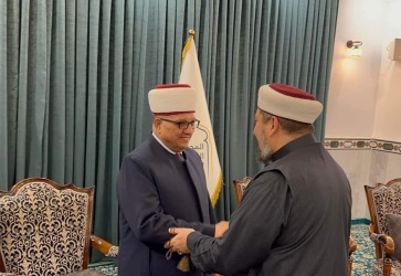 وزير الاوقاف في زيارة لمقر سفارة دولة فلسطين في العراق